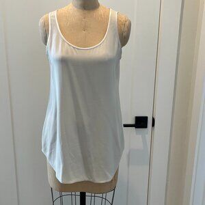 Eileen Fisher Petite 100% Silk, Tank Top, Med, Ivory